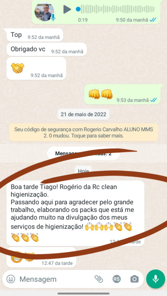 Depoimento de cliente do Pack Anúncios Prontos 3.0